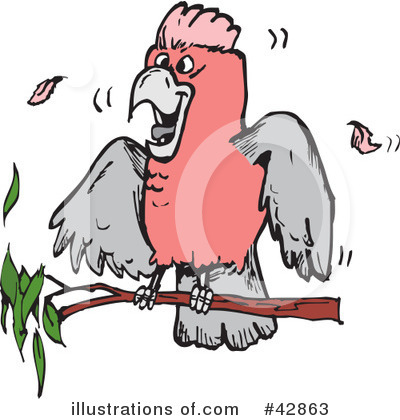 Galah Clipart #42863 by Dennis Holmes Designs