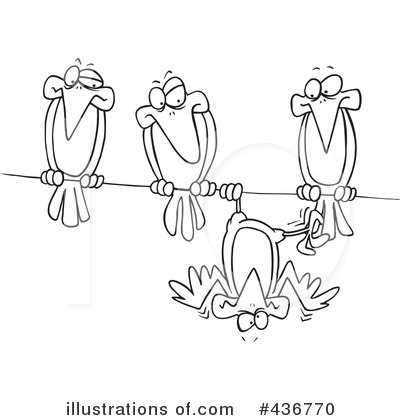 Royalty-Free (RF) Birds Clipart Illustration by toonaday - Stock Sample #436770