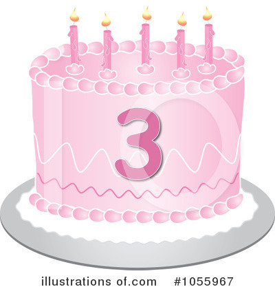 Royalty-Free (RF) Birthday Cake Clipart Illustration by Pams Clipart - Stock Sample #1055967