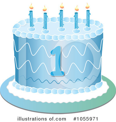Royalty-Free (RF) Birthday Cake Clipart Illustration by Pams Clipart - Stock Sample #1055971