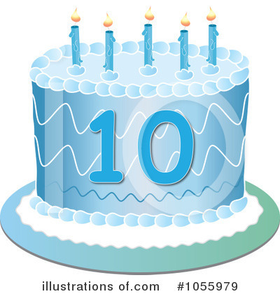 Royalty-Free (RF) Birthday Cake Clipart Illustration by Pams Clipart - Stock Sample #1055979