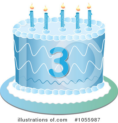 Royalty-Free (RF) Birthday Cake Clipart Illustration by Pams Clipart - Stock Sample #1055987