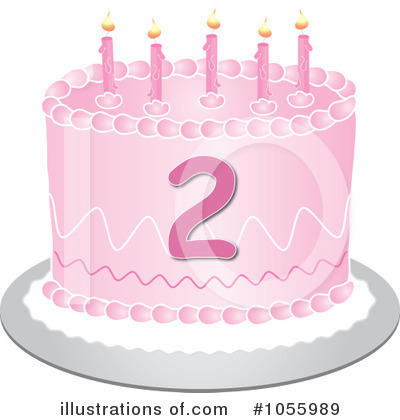 Royalty-Free (RF) Birthday Cake Clipart Illustration by Pams Clipart - Stock Sample #1055989