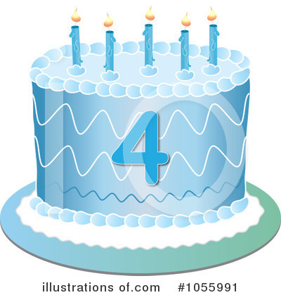 Royalty-Free (RF) Birthday Cake Clipart Illustration by Pams Clipart - Stock Sample #1055991