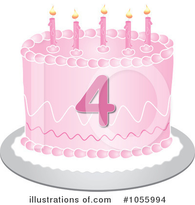 Royalty-Free (RF) Birthday Cake Clipart Illustration by Pams Clipart - Stock Sample #1055994