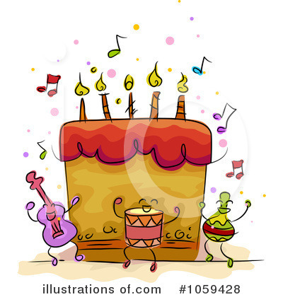  Birthday Cakes on Birthday Cake Clipart  1059428 By Bnp Design Studio   Royalty Free  Rf
