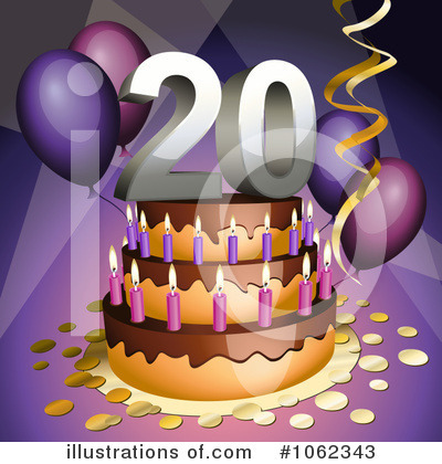 Birthday Cake Clipart #1062343 by Oligo