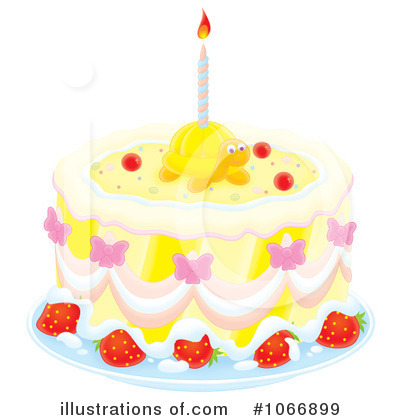 Royalty-Free (RF) Birthday Cake Clipart Illustration by Alex Bannykh - Stock Sample #1066899
