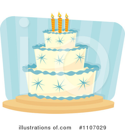 Birthday Cake Clipart #1107029 by Amanda Kate