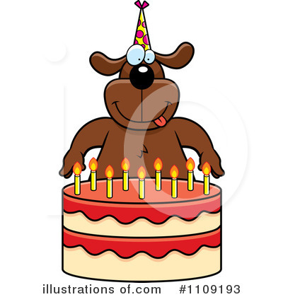 Royalty-Free (RF) Birthday Cake Clipart Illustration by Cory Thoman - Stock Sample #1109193