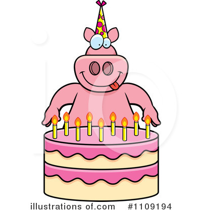 Puppy Birthday Cake on Birthday Cake Clipart  1109194 By Cory Thoman   Royalty Free  Rf