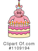 Birthday Cake Clipart #1109194 by Cory Thoman