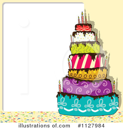  Birthday Cake on Birthday Cake Clipart  1127984 By Dero   Royalty Free  Rf  Stock