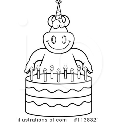 Royalty-Free (RF) Birthday Cake Clipart Illustration by Cory Thoman - Stock Sample #1138321