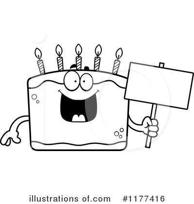 Royalty-Free (RF) Birthday Cake Clipart Illustration by Cory Thoman - Stock Sample #1177416