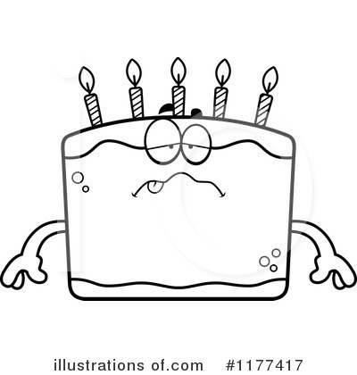 Royalty-Free (RF) Birthday Cake Clipart Illustration by Cory Thoman - Stock Sample #1177417