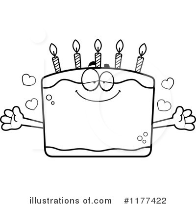 Royalty-Free (RF) Birthday Cake Clipart Illustration by Cory Thoman - Stock Sample #1177422