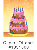 Birthday Cake Clipart #1331863 by visekart