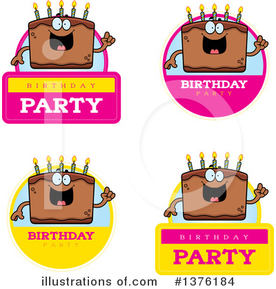 Royalty-Free (RF) Birthday Cake Clipart Illustration by Cory Thoman - Stock Sample #1376184