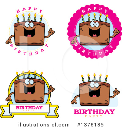 Royalty-Free (RF) Birthday Cake Clipart Illustration by Cory Thoman - Stock Sample #1376185