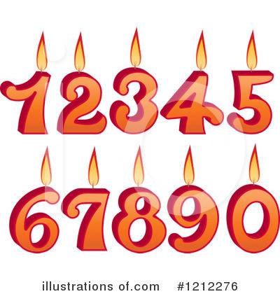Number Candle Clipart #1212276 by Vector Tradition SM
