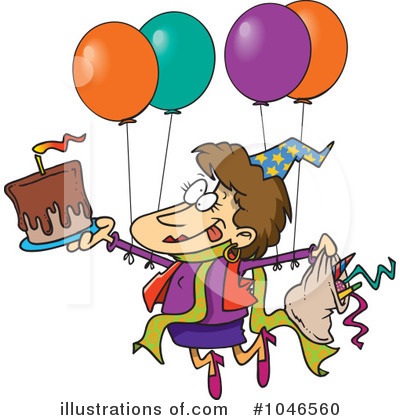 Birthday Cake Clipart #1046560 by toonaday
