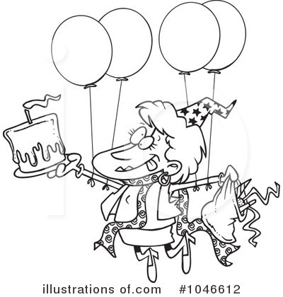 Royalty-Free (RF) Birthday Clipart Illustration by toonaday - Stock Sample #1046612