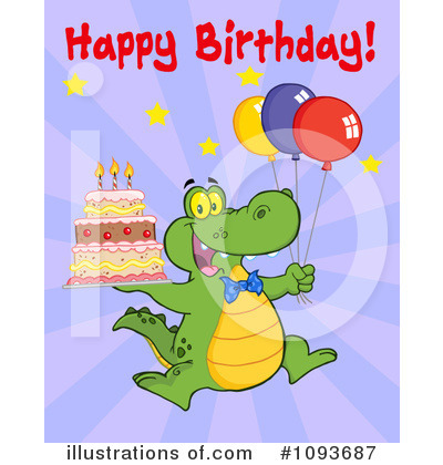 Royalty-Free (RF) Birthday Clipart Illustration by Hit Toon - Stock Sample #1093687