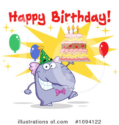 Royalty-Free (RF) Birthday Clipart Illustration by Hit Toon - Stock Sample #1094122