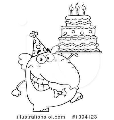 Royalty-Free (RF) Birthday Clipart Illustration by Hit Toon - Stock Sample #1094123