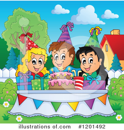 Royalty-Free (RF) Birthday Clipart Illustration by visekart - Stock Sample #1201492