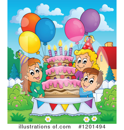 Royalty-Free (RF) Birthday Clipart Illustration by visekart - Stock Sample #1201494