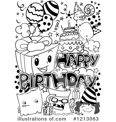 Royalty-Free (RF) Birthday Clipart Illustration by BNP Design Studio - Stock Sample #1213063