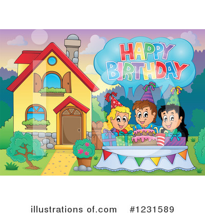 Royalty-Free (RF) Birthday Clipart Illustration by visekart - Stock Sample #1231589