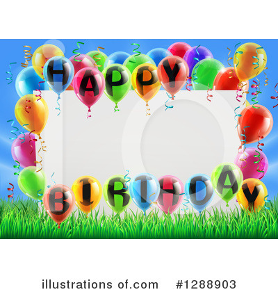 Happy Birthday Clipart #1288903 by AtStockIllustration