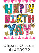 Birthday Clipart #1403932 by Cherie Reve