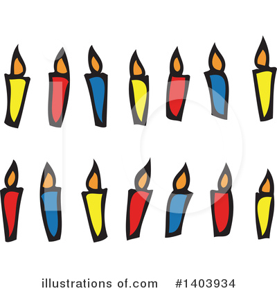 Birthday Candle Clipart #1403934 by Cherie Reve
