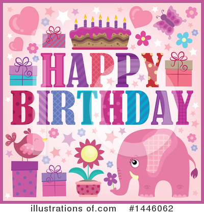 Royalty-Free (RF) Birthday Clipart Illustration by visekart - Stock Sample #1446062