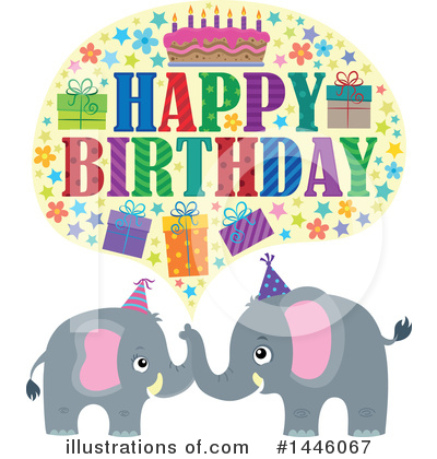 Royalty-Free (RF) Birthday Clipart Illustration by visekart - Stock Sample #1446067