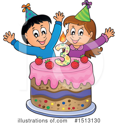 Royalty-Free (RF) Birthday Clipart Illustration by visekart - Stock Sample #1513130