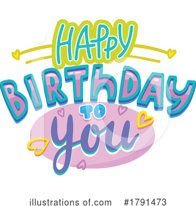 Happy Birthday Clipart #1791473 by Vector Tradition SM