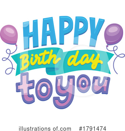Happy Birthday Clipart #1791474 by Vector Tradition SM