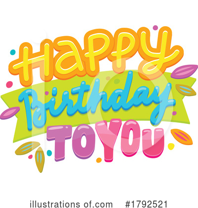 Happy Birthday Clipart #1792521 by Vector Tradition SM