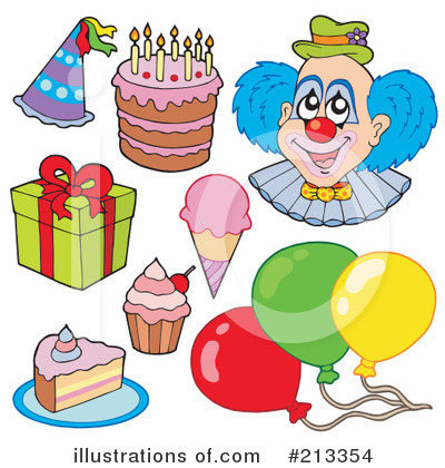Royalty-Free (RF) Birthday Clipart Illustration by visekart - Stock Sample #213354