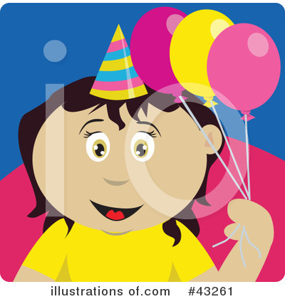 Royalty-Free (RF) Birthday Clipart Illustration by Dennis Holmes Designs - Stock Sample #43261