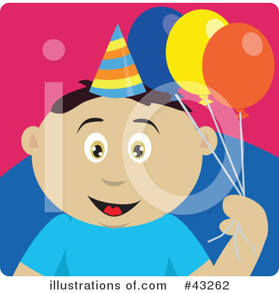 Royalty-Free (RF) Birthday Clipart Illustration by Dennis Holmes Designs - Stock Sample #43262