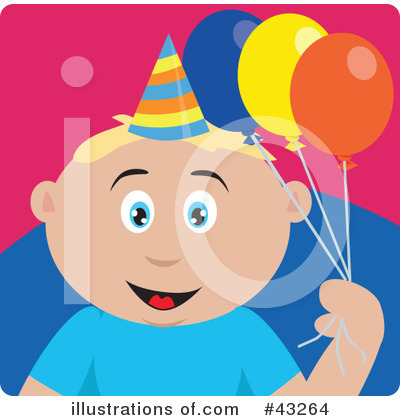 Royalty-Free (RF) Birthday Clipart Illustration by Dennis Holmes Designs - Stock Sample #43264