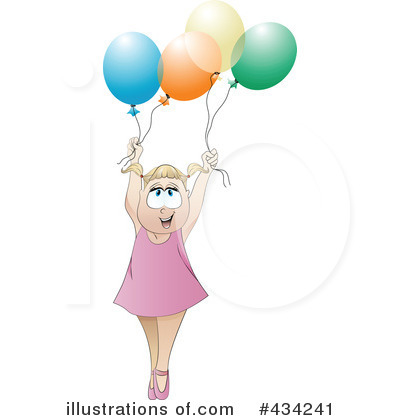 Party Balloons Clipart #434241 by MilsiArt