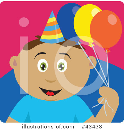 Royalty-Free (RF) Birthday Clipart Illustration by Dennis Holmes Designs - Stock Sample #43433