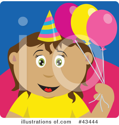Royalty-Free (RF) Birthday Clipart Illustration by Dennis Holmes Designs - Stock Sample #43444
